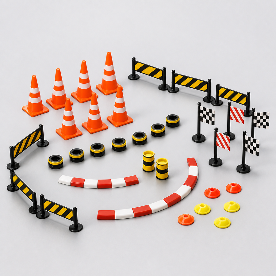 Set de conos y barreras para mini drift