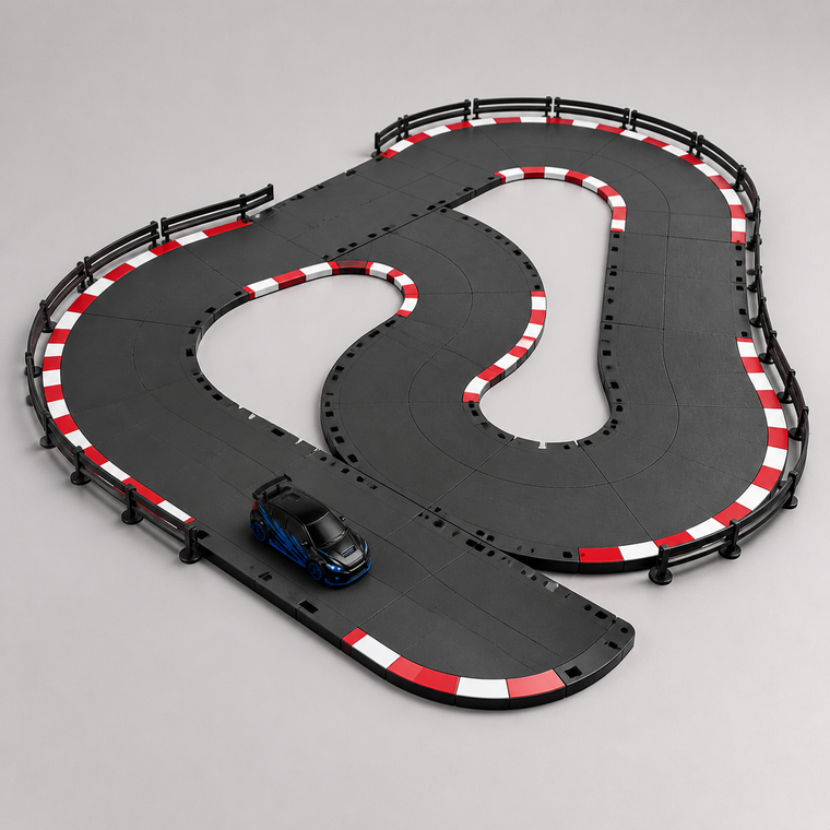 Pista modular para carreras de escritorio